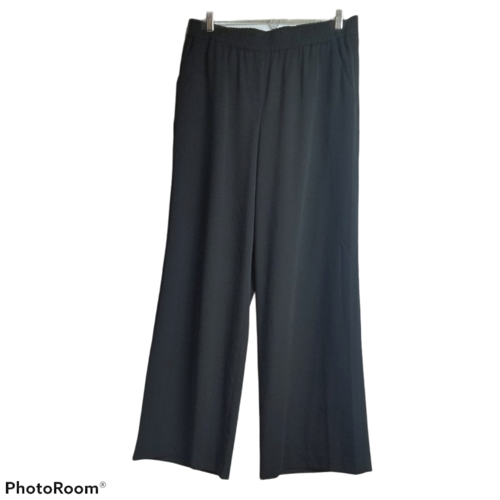 Loft Black Wide Leg High Waist Trouser/Pant M